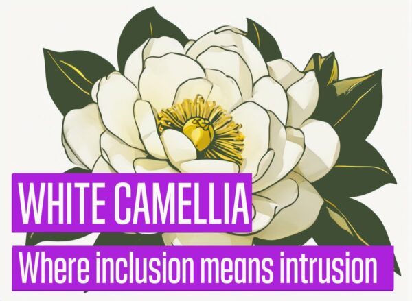 Whte Camellia Podcast: From the New Zealand Women's Rights Party. Chimene De la Varis