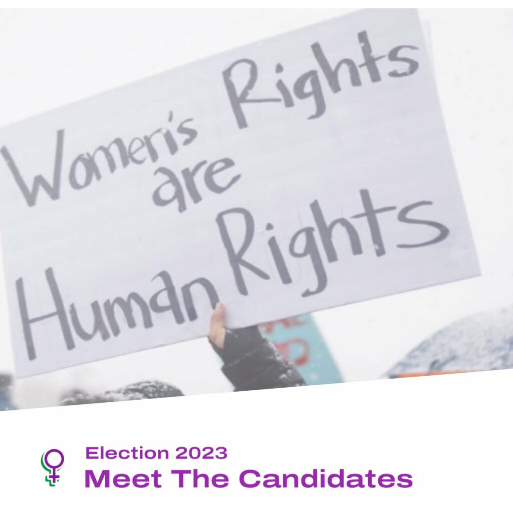 New Zealand Elections 2023 - Women's Rights Party candidate