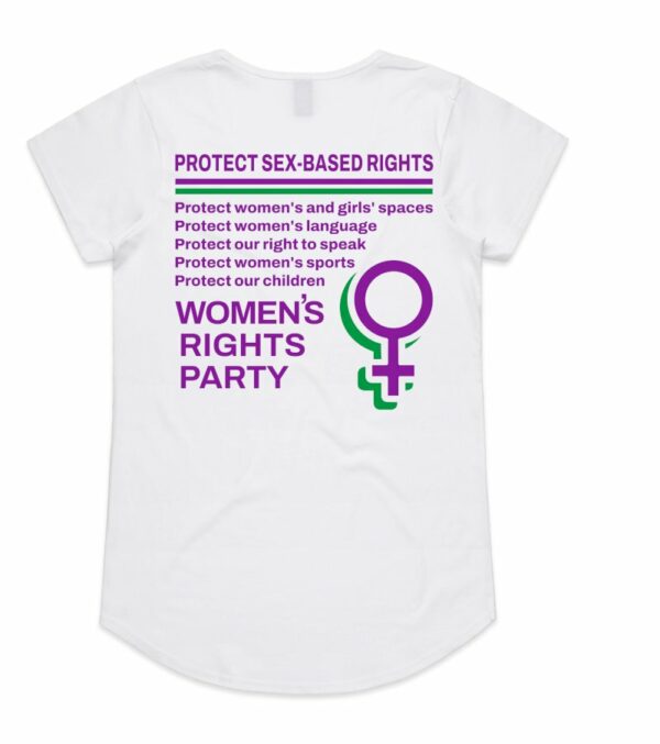 Women's Right Party, T-Shirt, Back view