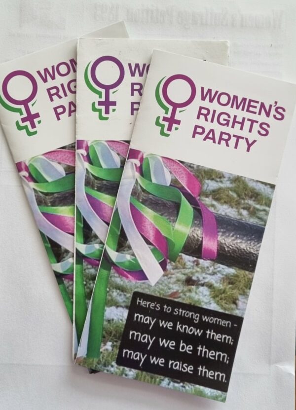 New Zealand Women's Party Information Flier