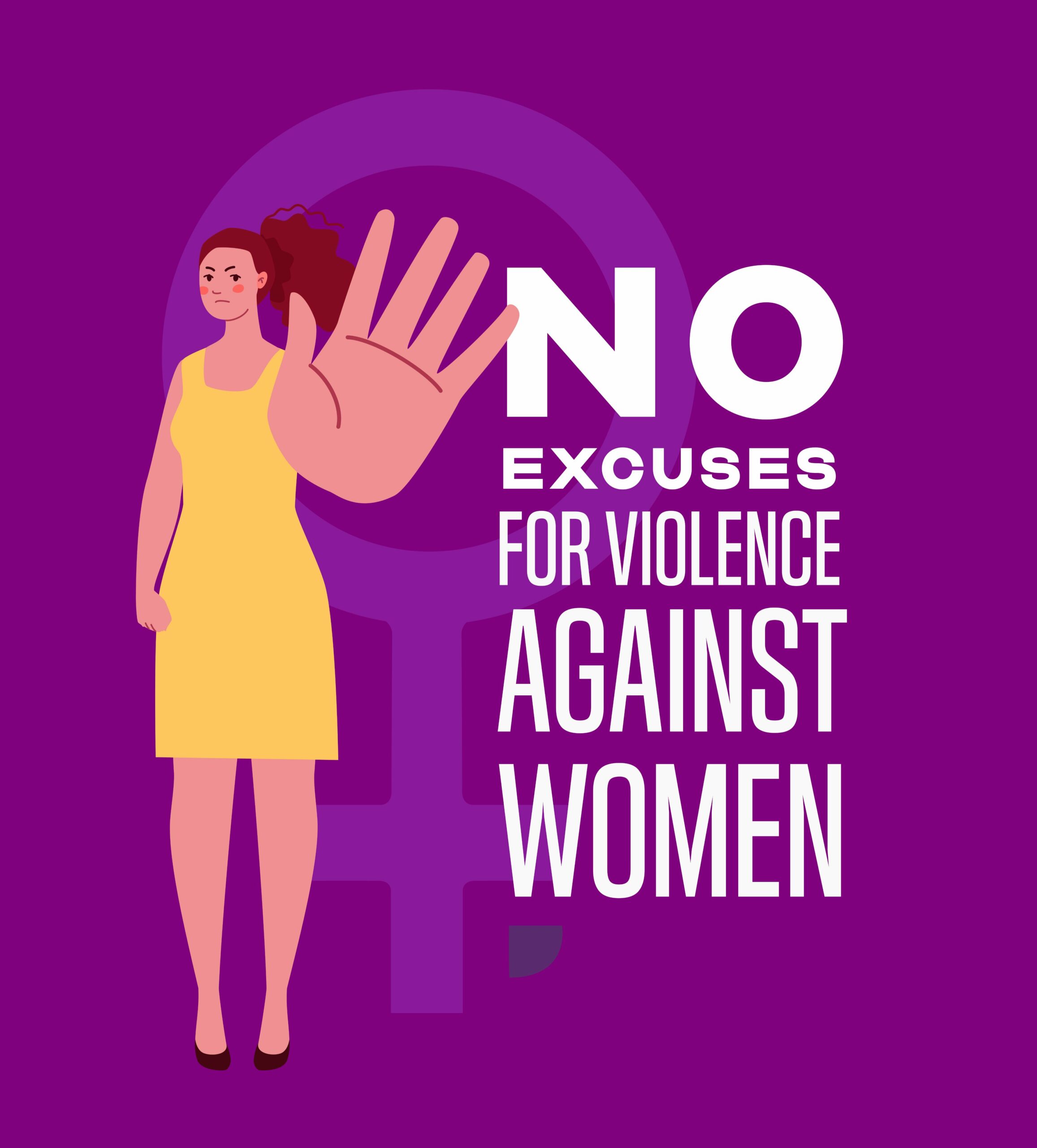 We support the #NoExcuses Campaign to combat violence against women ...